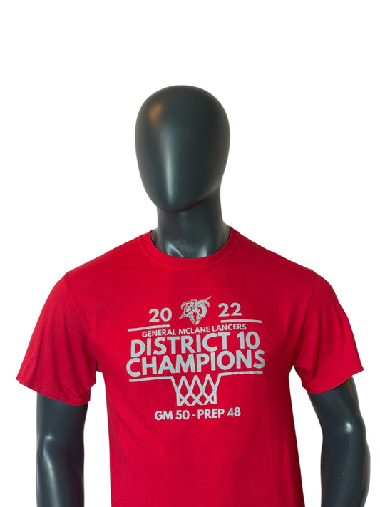 Vintage District 10 Champions T Shirt Red Graphic 2022