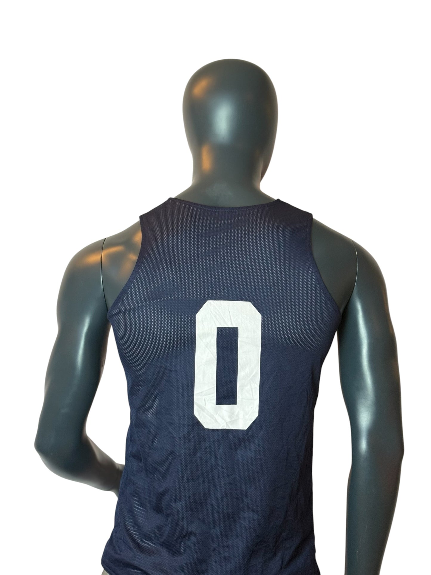 Alexandria Basketball Jersey Navy Mesh Vintage Number 0 Size S