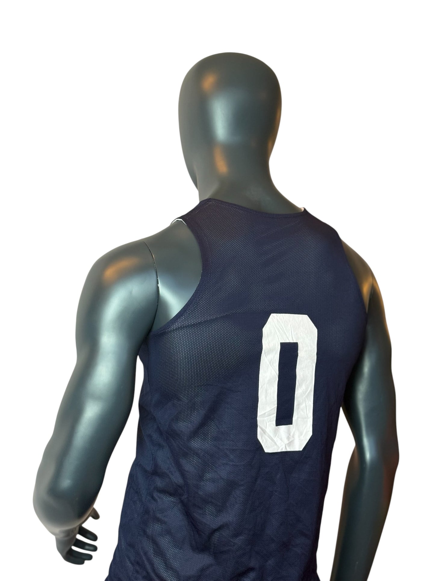 Alexandria Basketball Jersey Navy Mesh Vintage Number 0 Size S