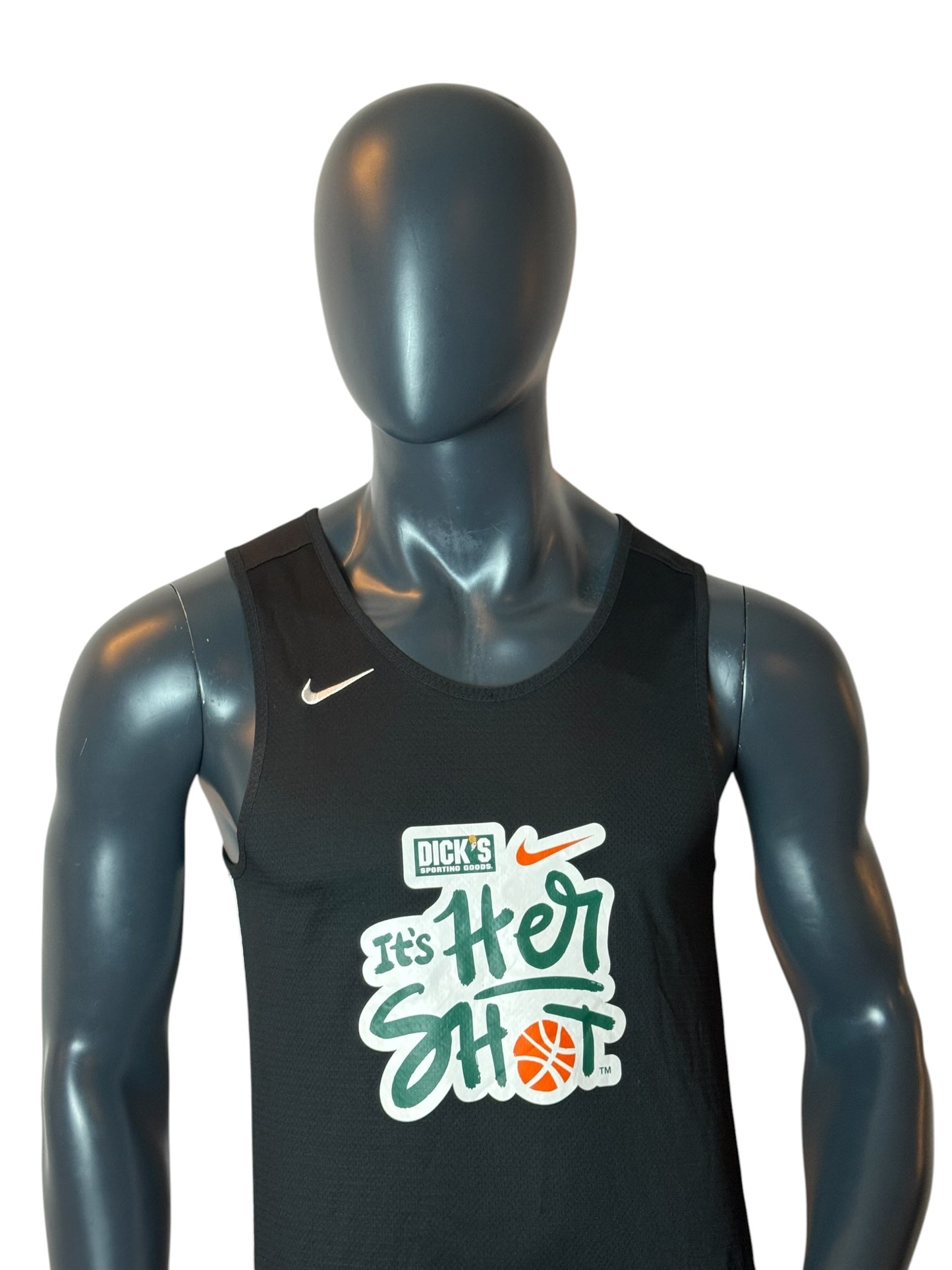 Vintage Nike Reversible Basketball Jersey Black White Its Her Shot Size S