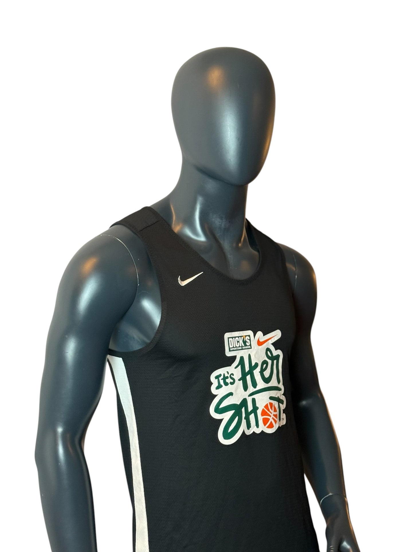 Vintage Nike Reversible Basketball Jersey Black White Its Her Shot Size S