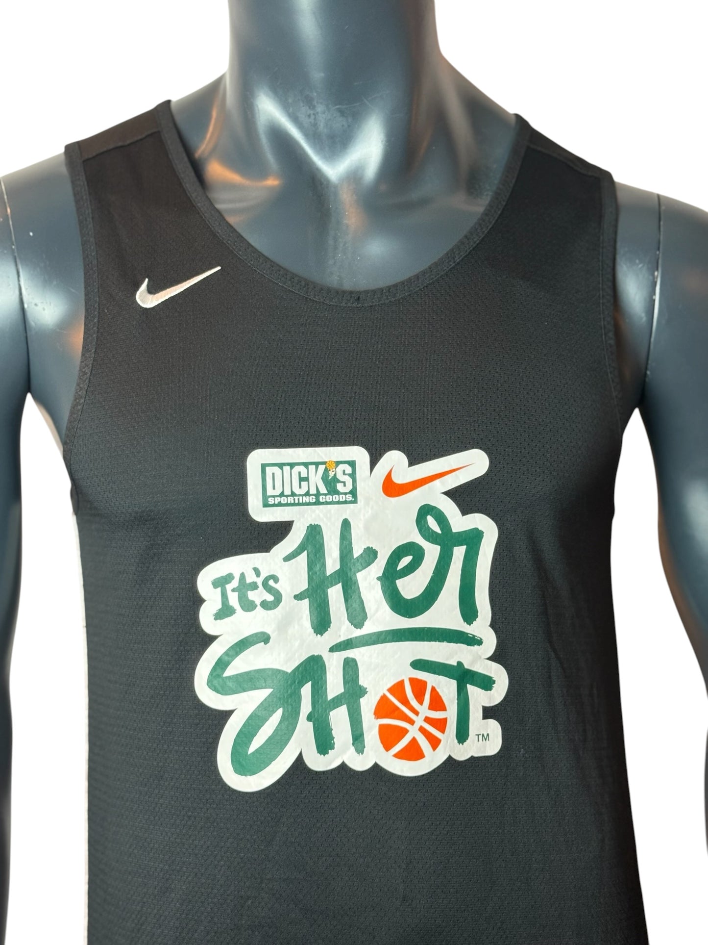 Vintage Nike Reversible Basketball Jersey Black White Its Her Shot Size S