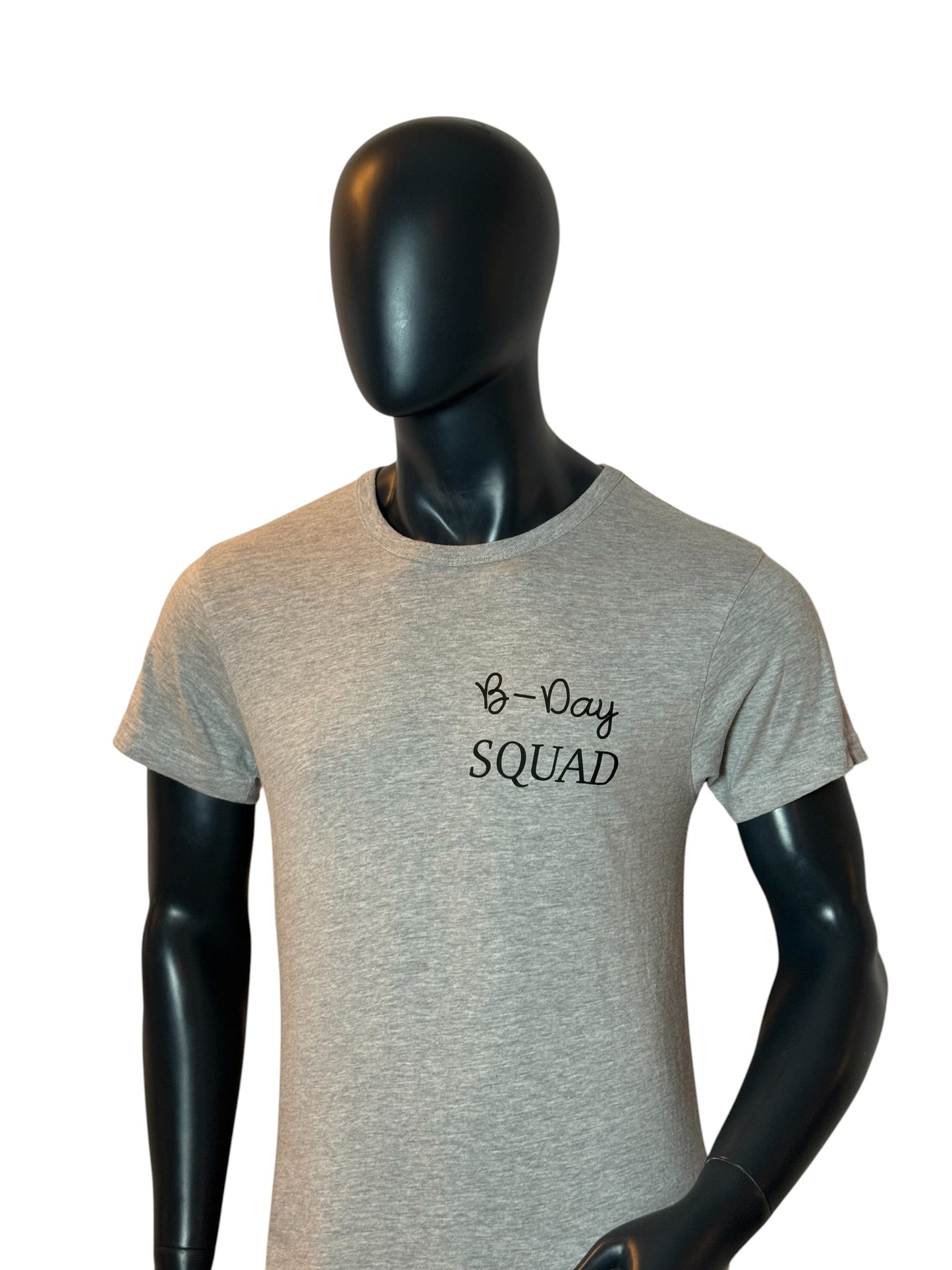 B-Day Squad Minimal T-Shirt Grey Size M