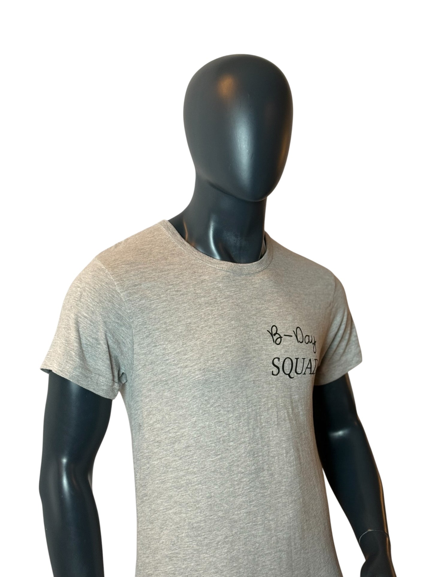 B-Day Squad Minimal T-Shirt Grey Size M