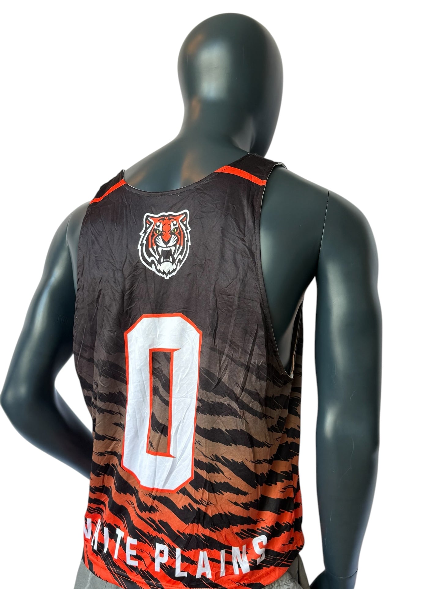 Vintage Reversible Tigers Basketball Jersey Double Face Retro College Style Wendbar Streetwear Size S/M