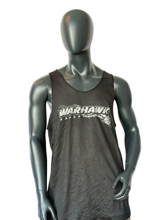 Vintage Warhawk Basketball Reversible Jersey Double Face Retro College Style Black/White Size M