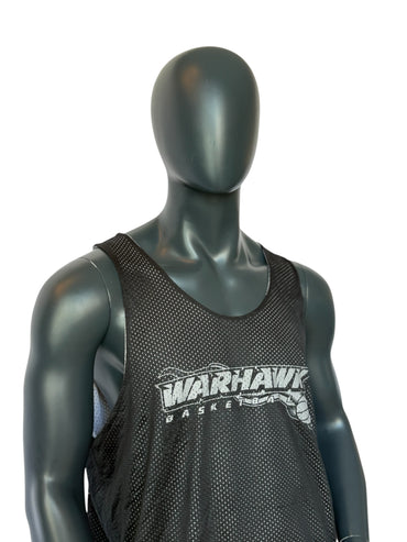 Vintage Warhawk Basketball Reversible Jersey Double Face Retro College Style Black/White Size M
