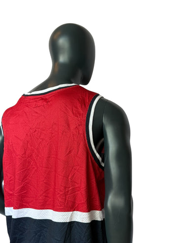 Vintage Street Bullies Basketball Jersey Retro Chicago Bulls Style Red Black Stars Size XXL