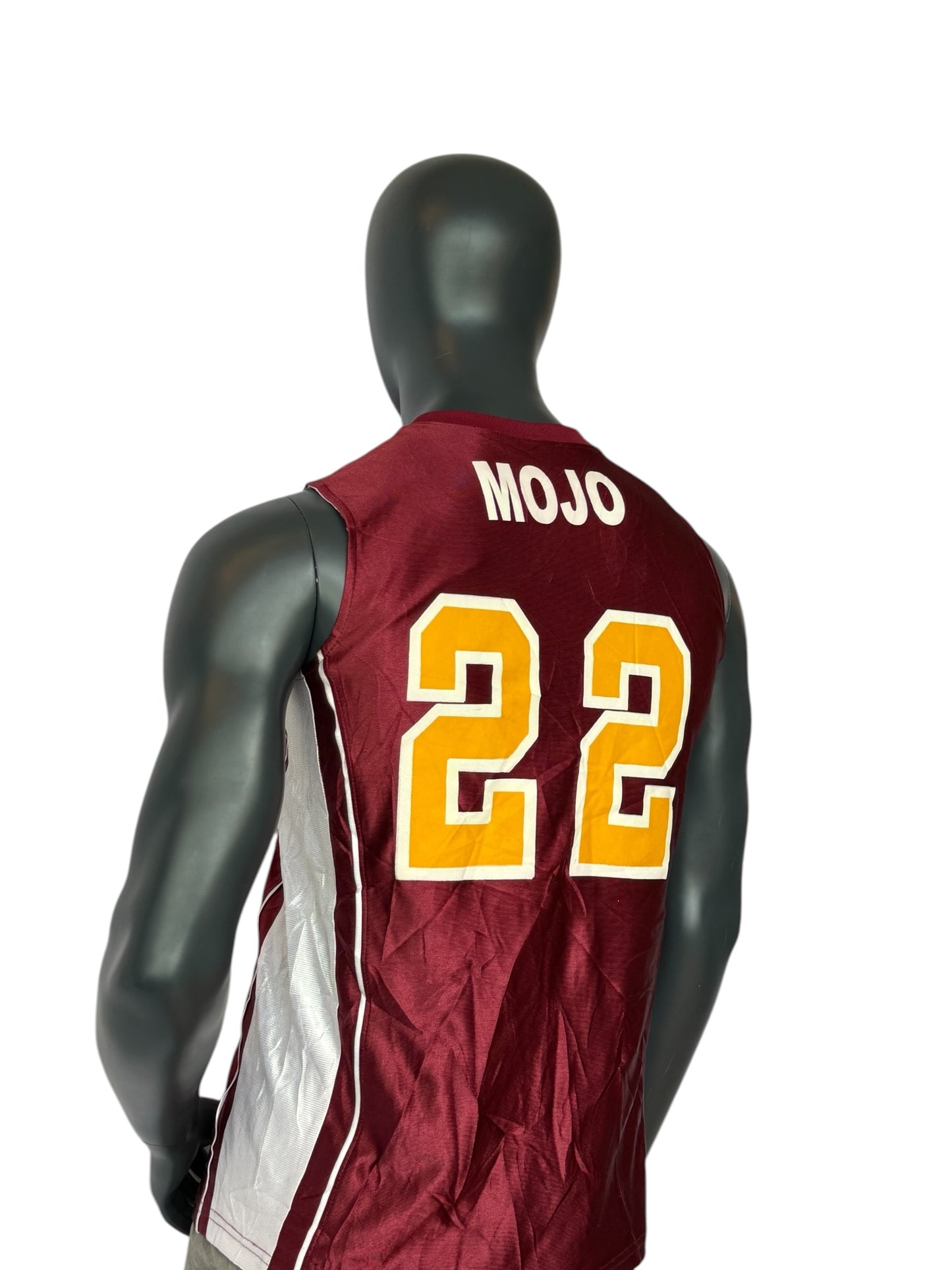 Vintage Rebels 22 Basketball Reversible Jersey Double Face Red White College Style Size M