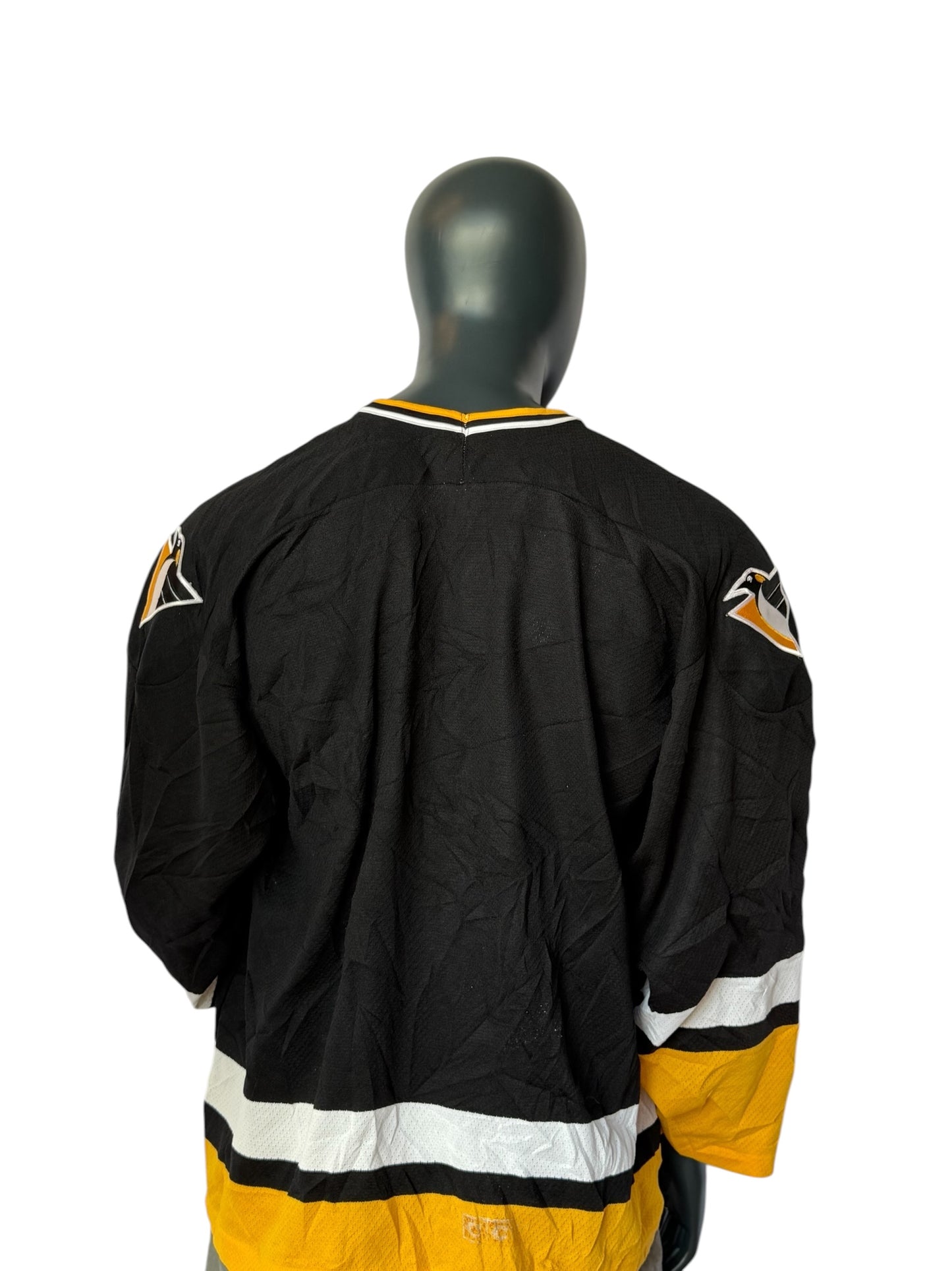 Vintage Pittsburgh Penguins Hockey Jersey Schwarz Gelb NHL Style Streetwear Oversized Unisex – RetroPieces
