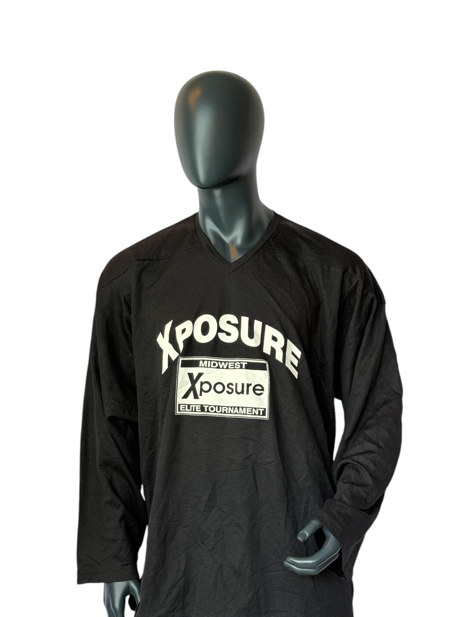 Nike Vintage Hockey Jersey Schwarz Xposure Elite Tournament Longsleeve