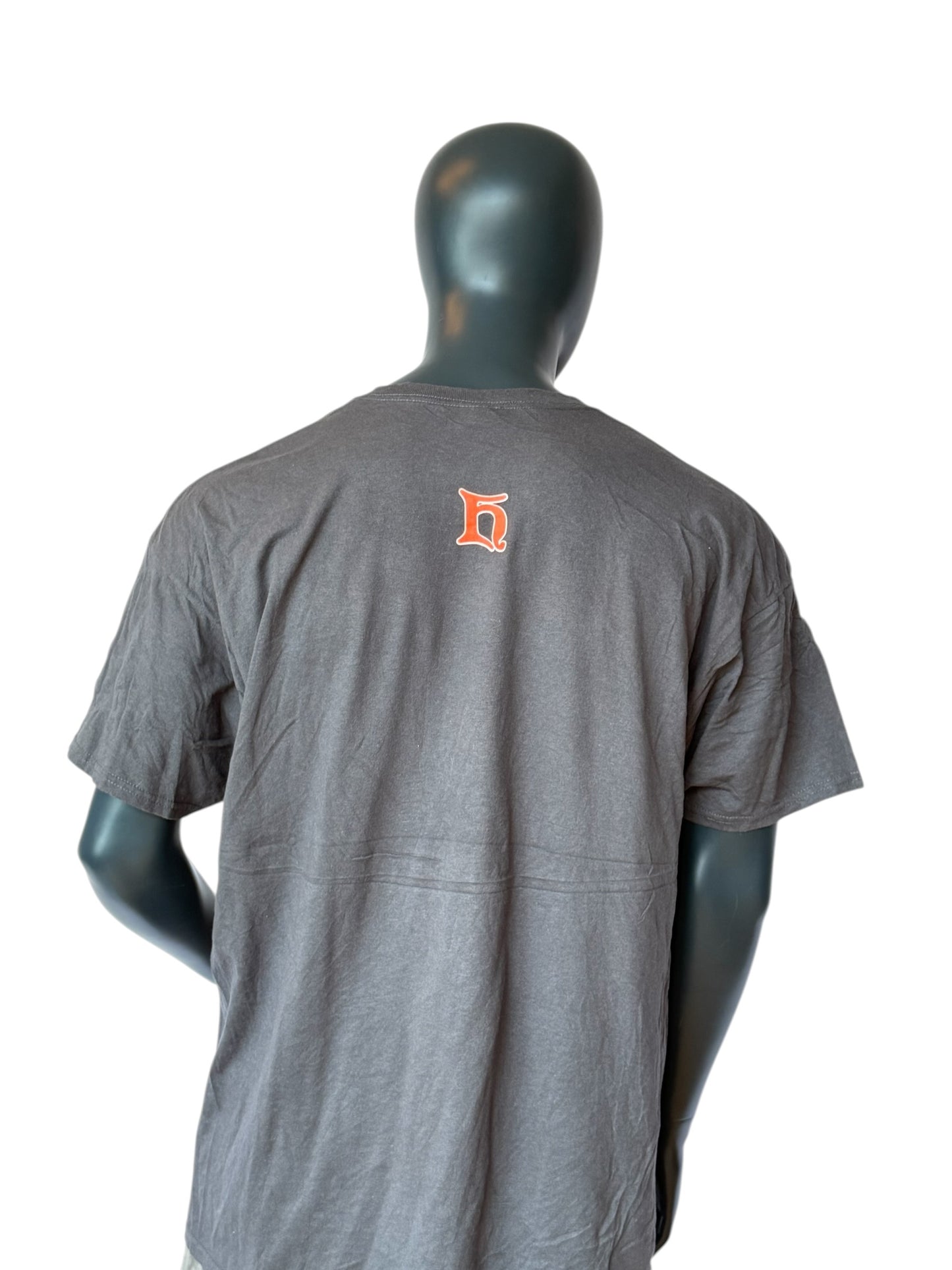 Vintage Heidelberg University T-Shirt Grau College Print Oversized Streetwear Retro Unisex Size 2XL