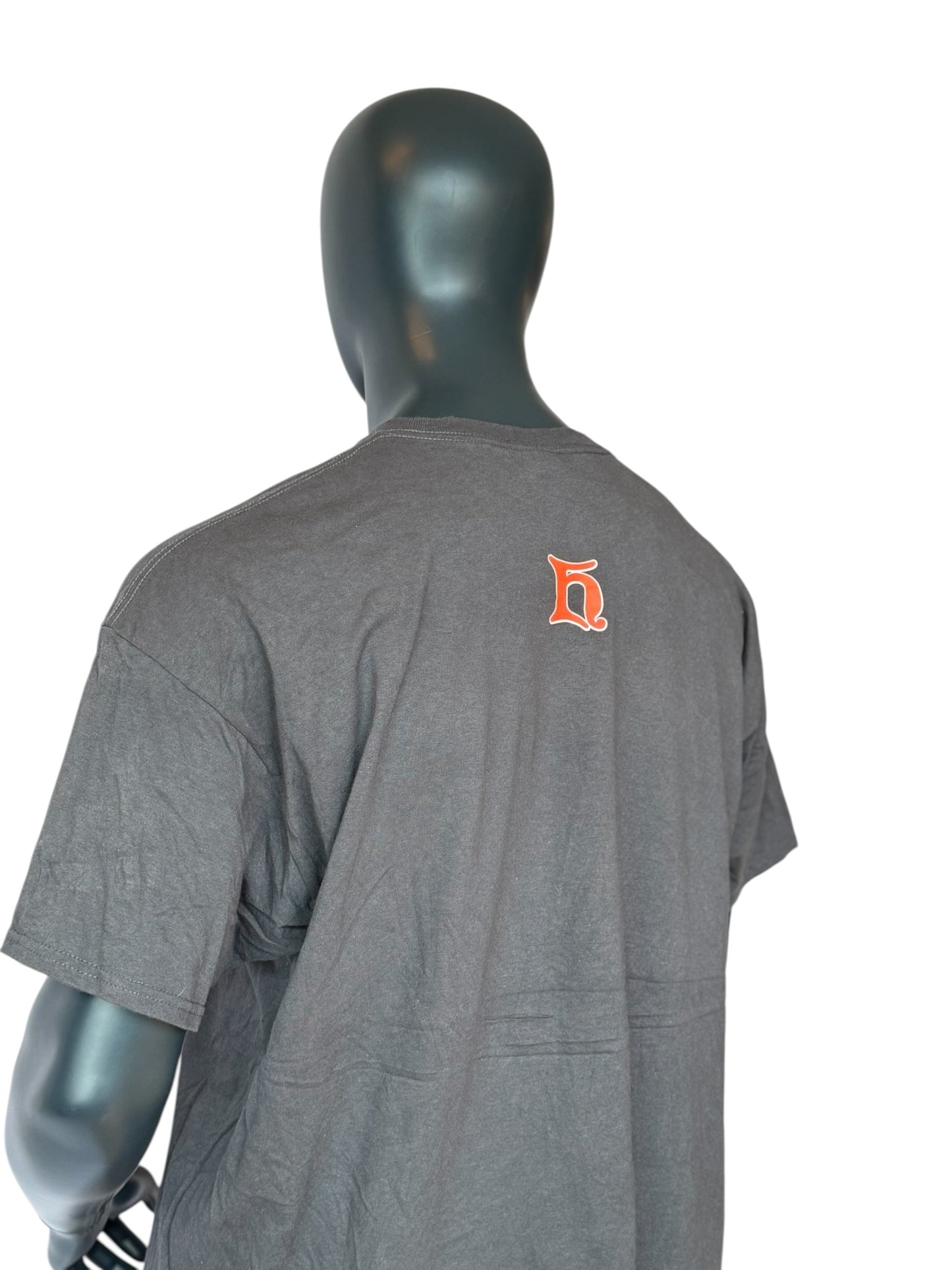 Vintage Heidelberg University T-Shirt Grau College Print Oversized Streetwear Retro Unisex Size 2XL