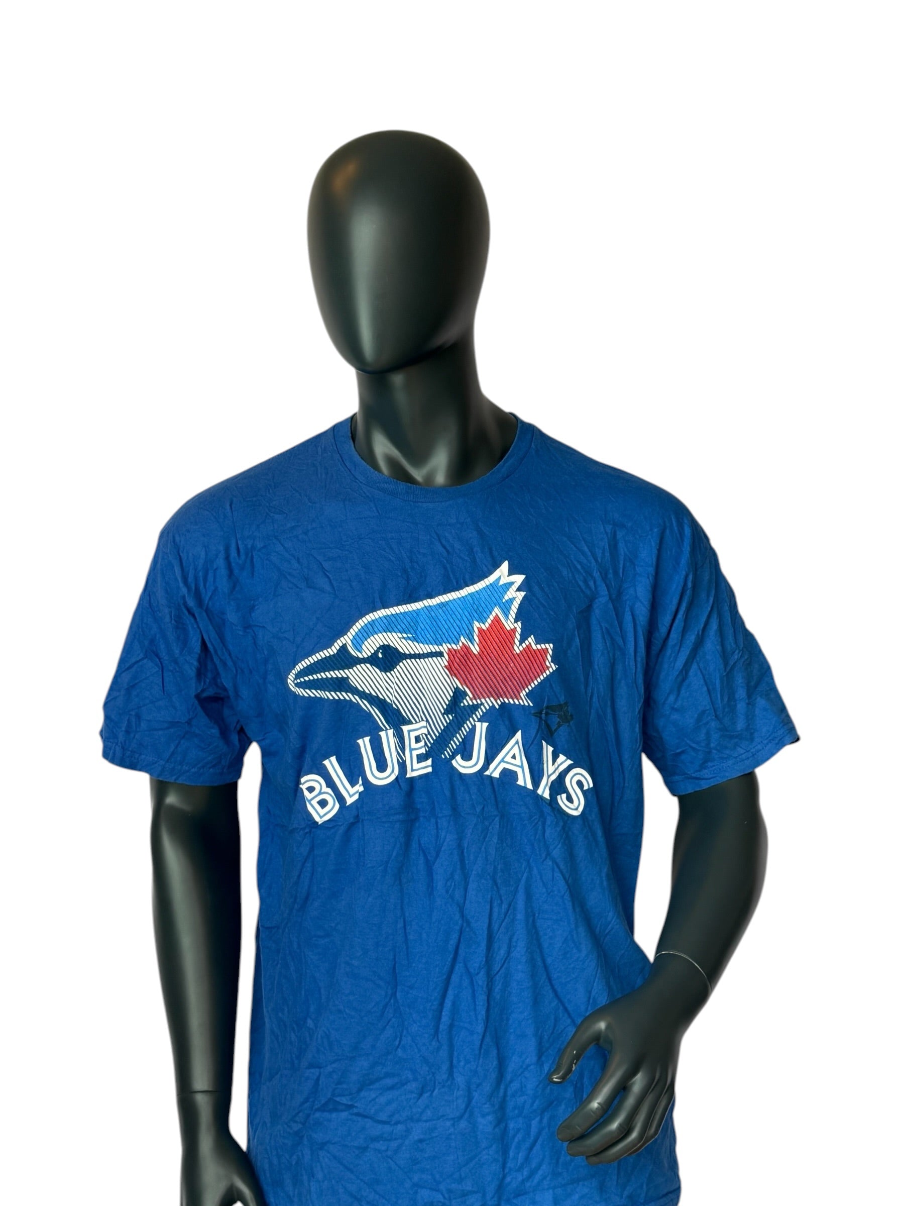 Vintage Toronto Blue Jays T-Shirt Blau MLB Logo Print Streetwear Retro