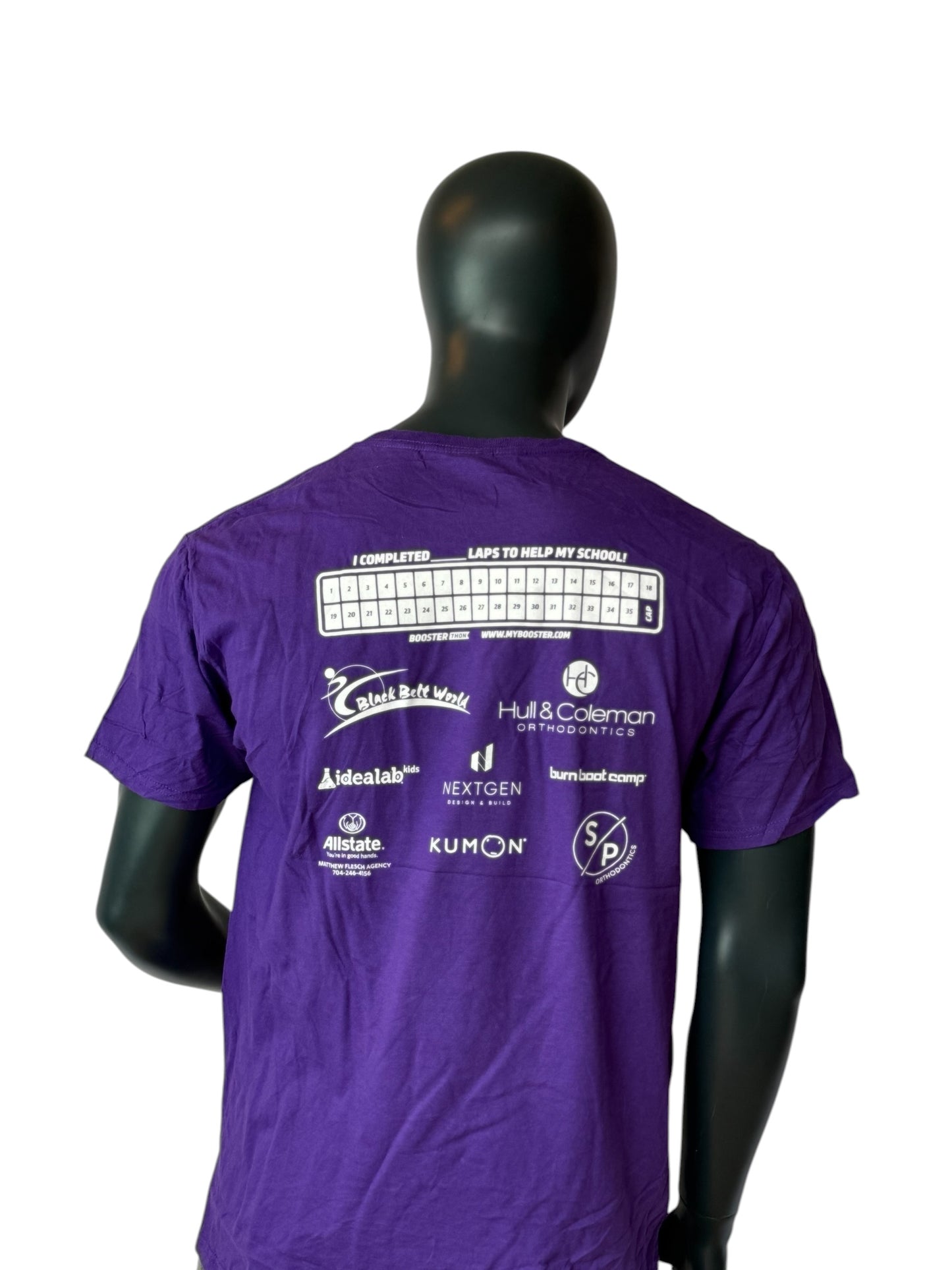 Vintage Wesley Chapel Eagles T-Shirt Purple Fun Run 2022 School Event Retro Streetwear Size L