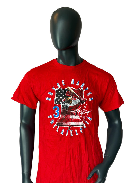 Vintage Bryce Harper Philadelphia Phillies T-Shirt Rot MLB Graphic Print