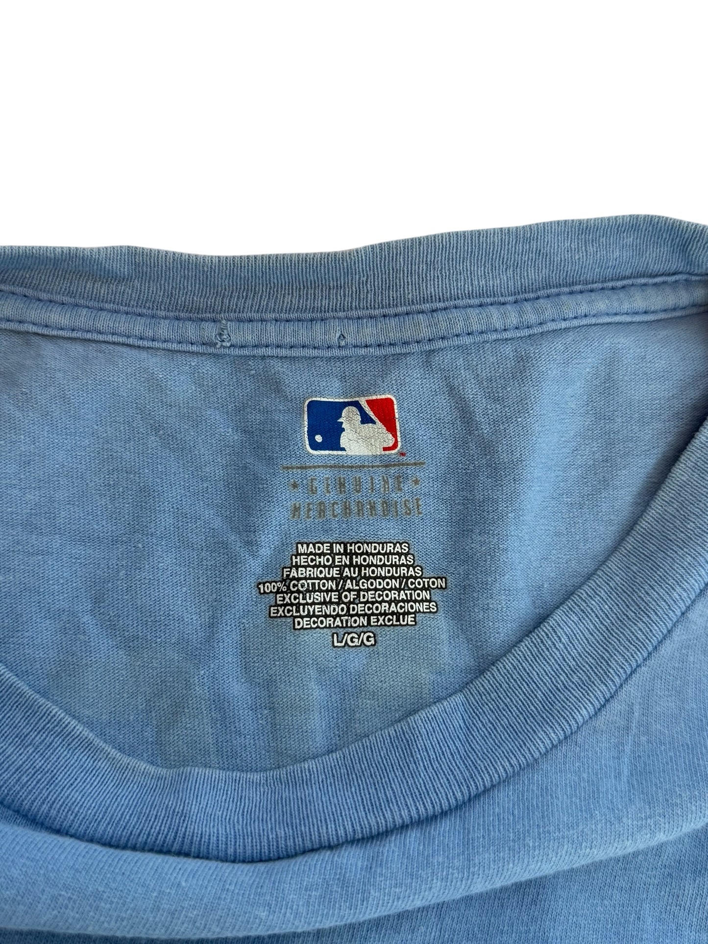 Vintage Philadelphia Phillies Bryce Harper T Shirt Baby Blue Size L