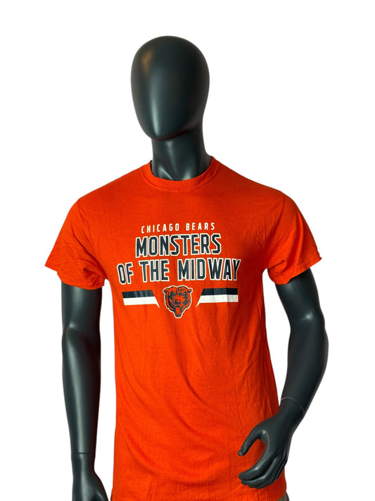 Vintage Chicago Bears T Shirt Orange NFL Monsters Of The Midway
