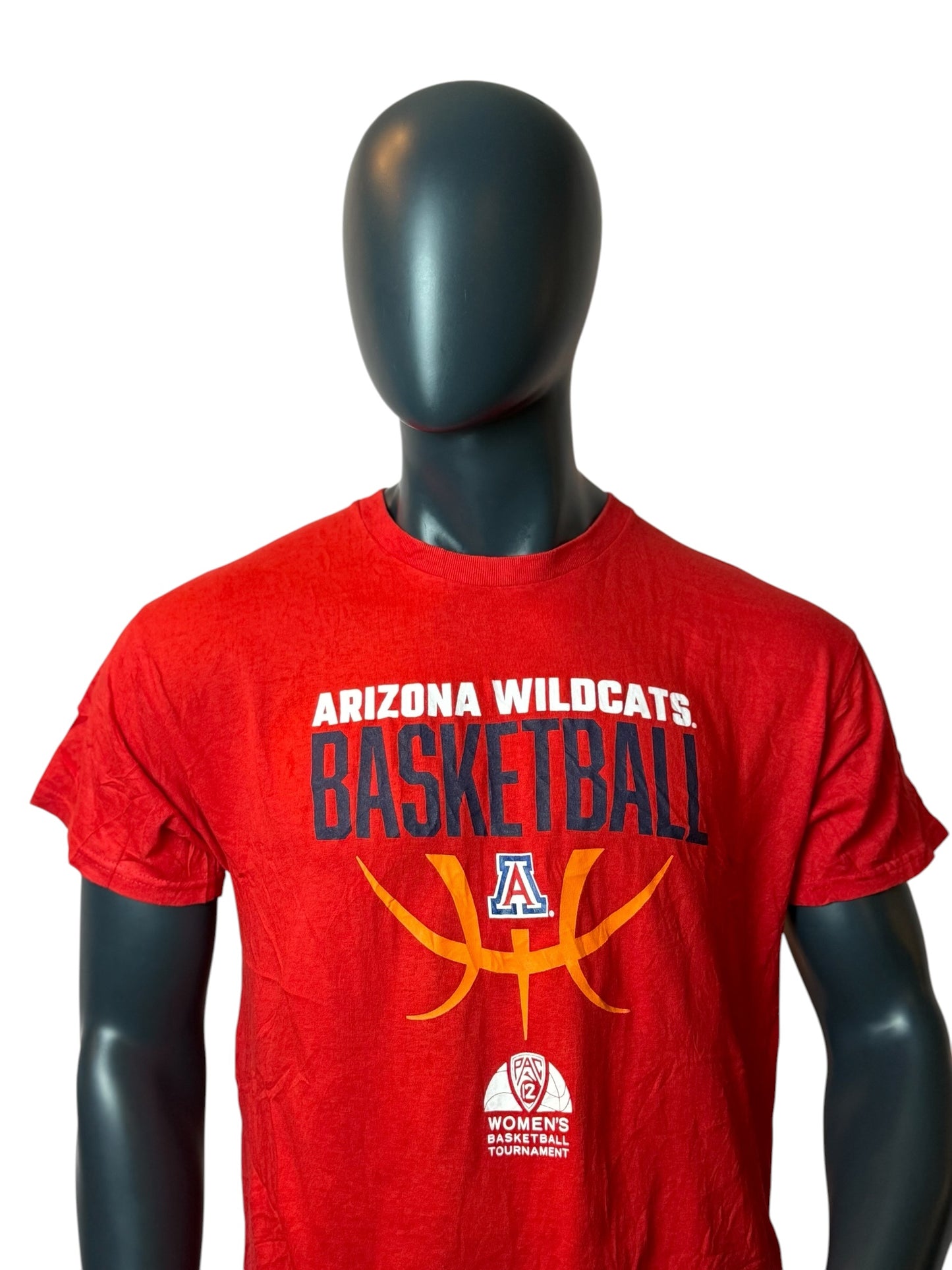 Vintage Arizona Wildcats Basketball T Shirt Rot NCAA Graphic Size L