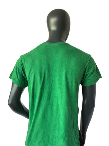 Boston NBA Celtics Vintage Retro T Shirt Big Logo Green Size L