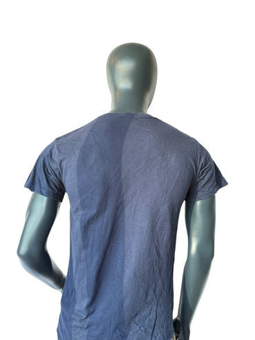 T-shirt Drapeau Américain Baseball Vintage Imprimé Graphique Bleu Marine Taille M