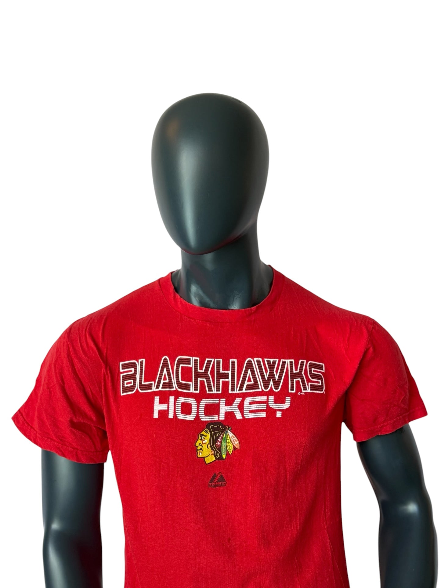Chicago Blackhawks Vintage NHL T-Shirt Rot Size M