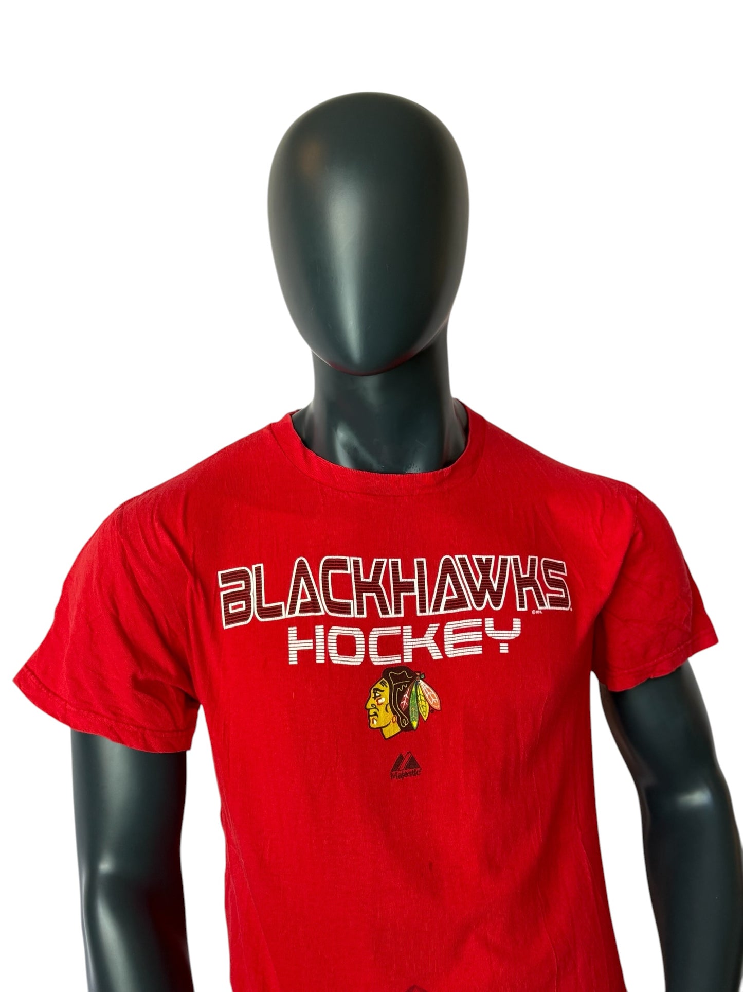 Chicago Blackhawks Vintage NHL T-Shirt Rot Size M