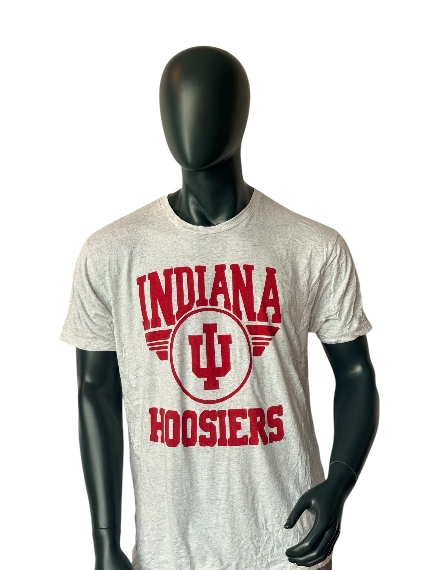 Indiana Hoosiers Vintage College T-Shirt Grau Rot Size XL