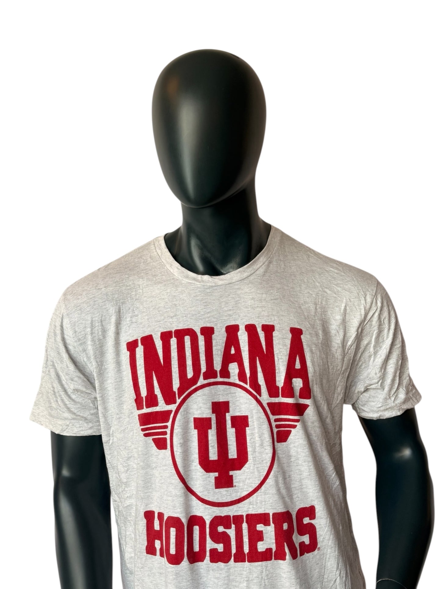 Indiana Hoosiers Vintage College T-Shirt Grau Rot Size XL