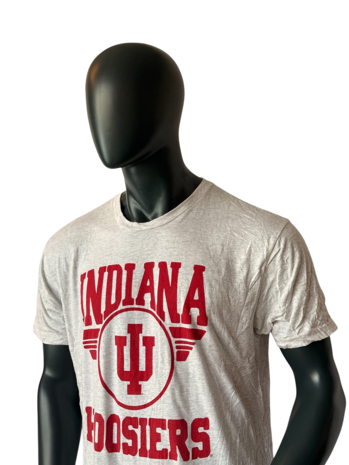 Indiana Hoosiers Vintage College T-Shirt Grau Rot Size XL