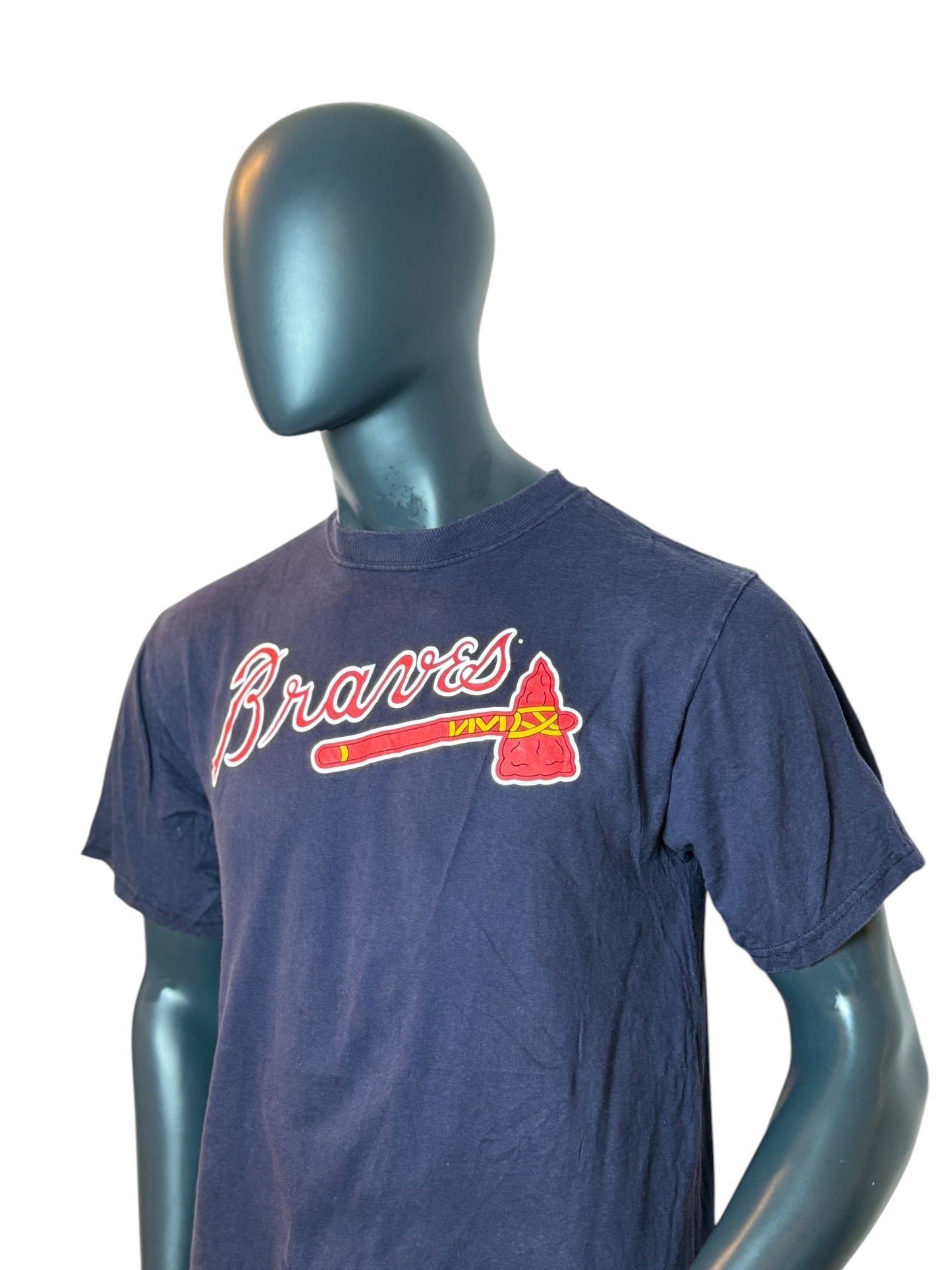 Atlanta Braves Vintage T-Shirt Navy Size L