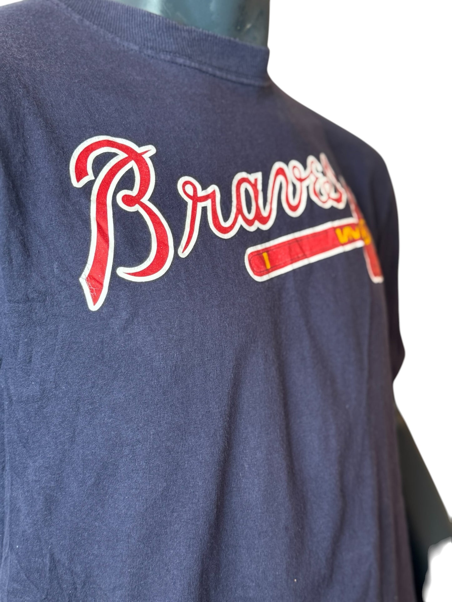 Atlanta Braves Vintage T-Shirt Navy Size L