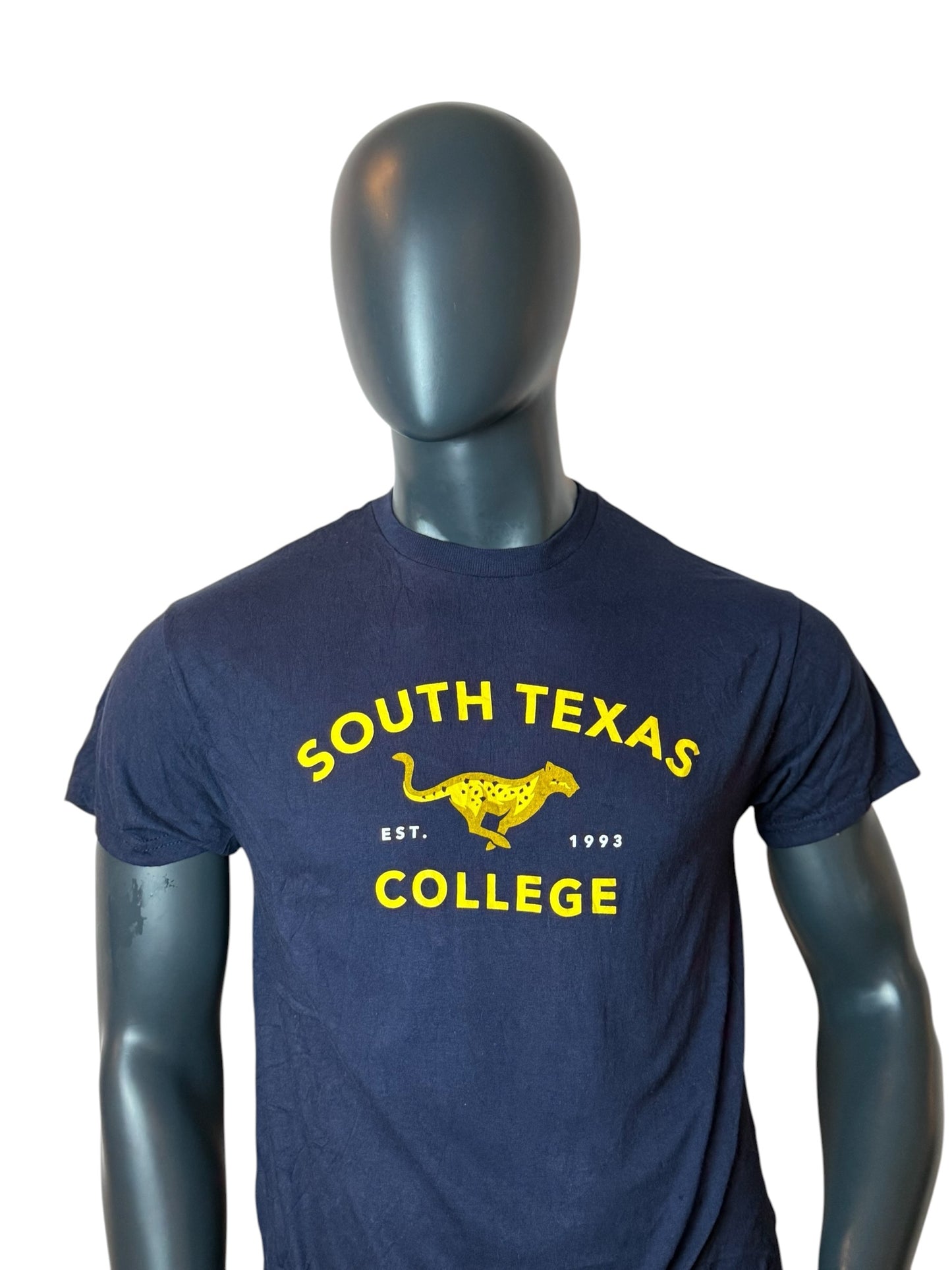 South Texas College Vintage T-Shirt Navy Size M