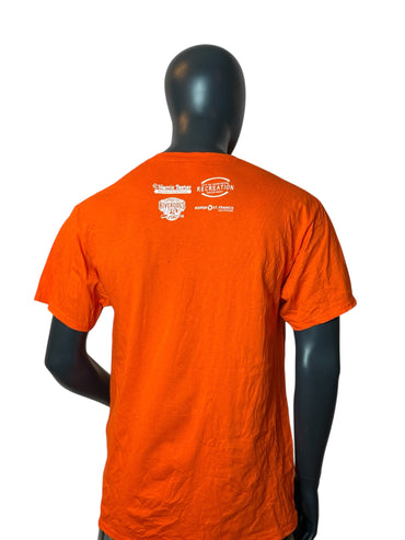 Daniel Island Baseball Vintage T-Shirt Orange Size L