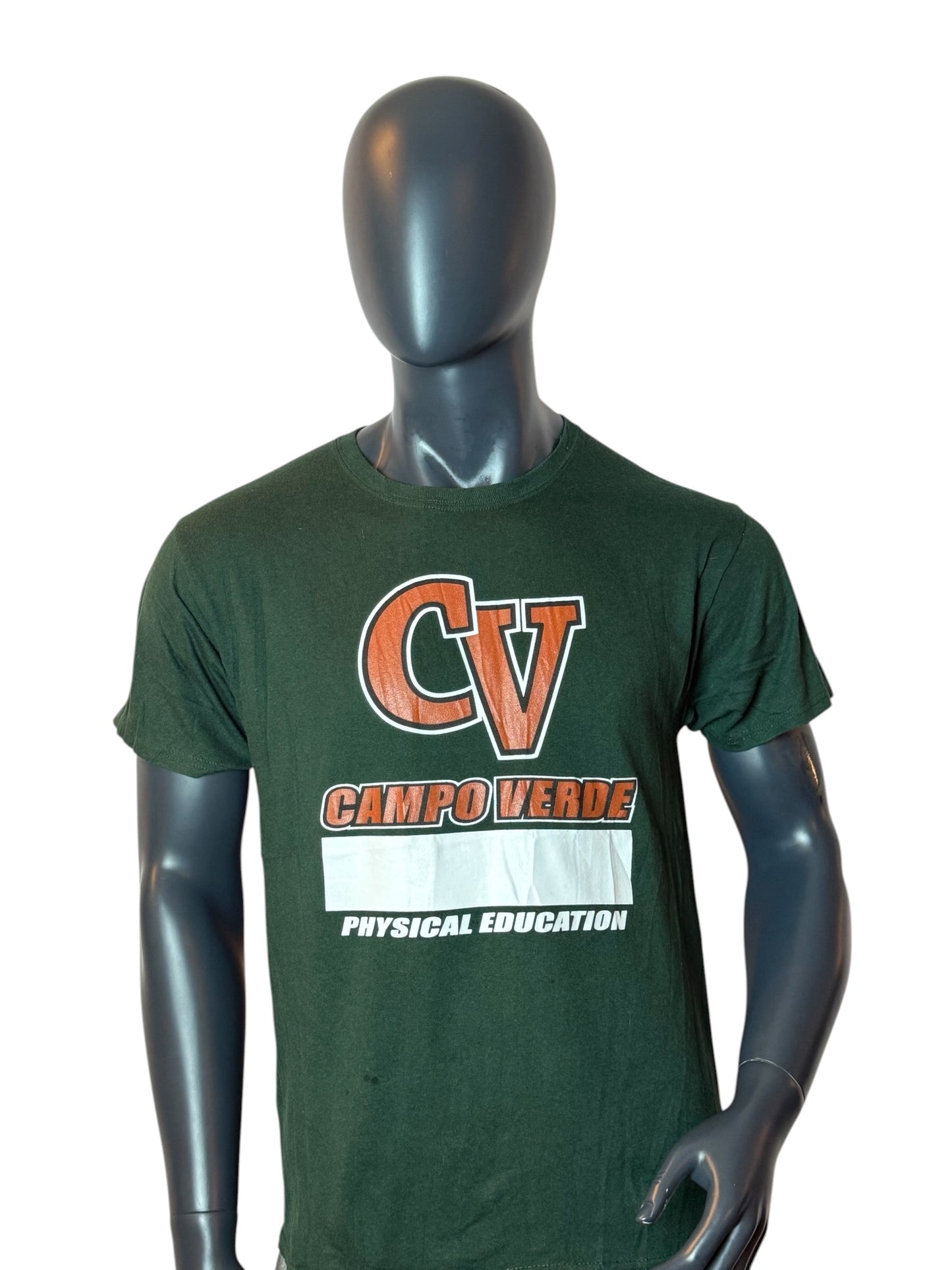Campo Verde Physical Education Vintage T-Shirt Green Size M