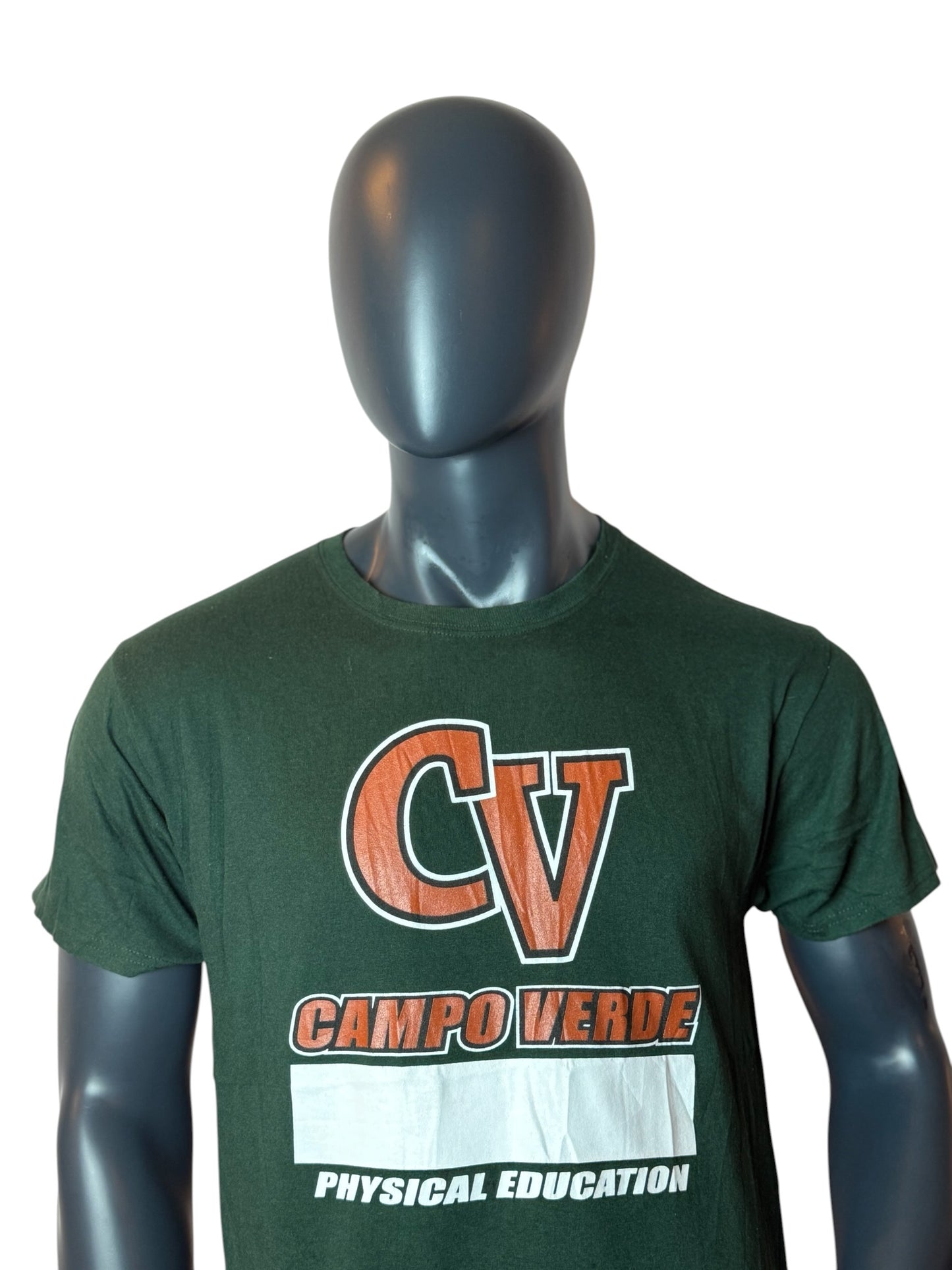 Campo Verde Physical Education Vintage T-Shirt Green Size M