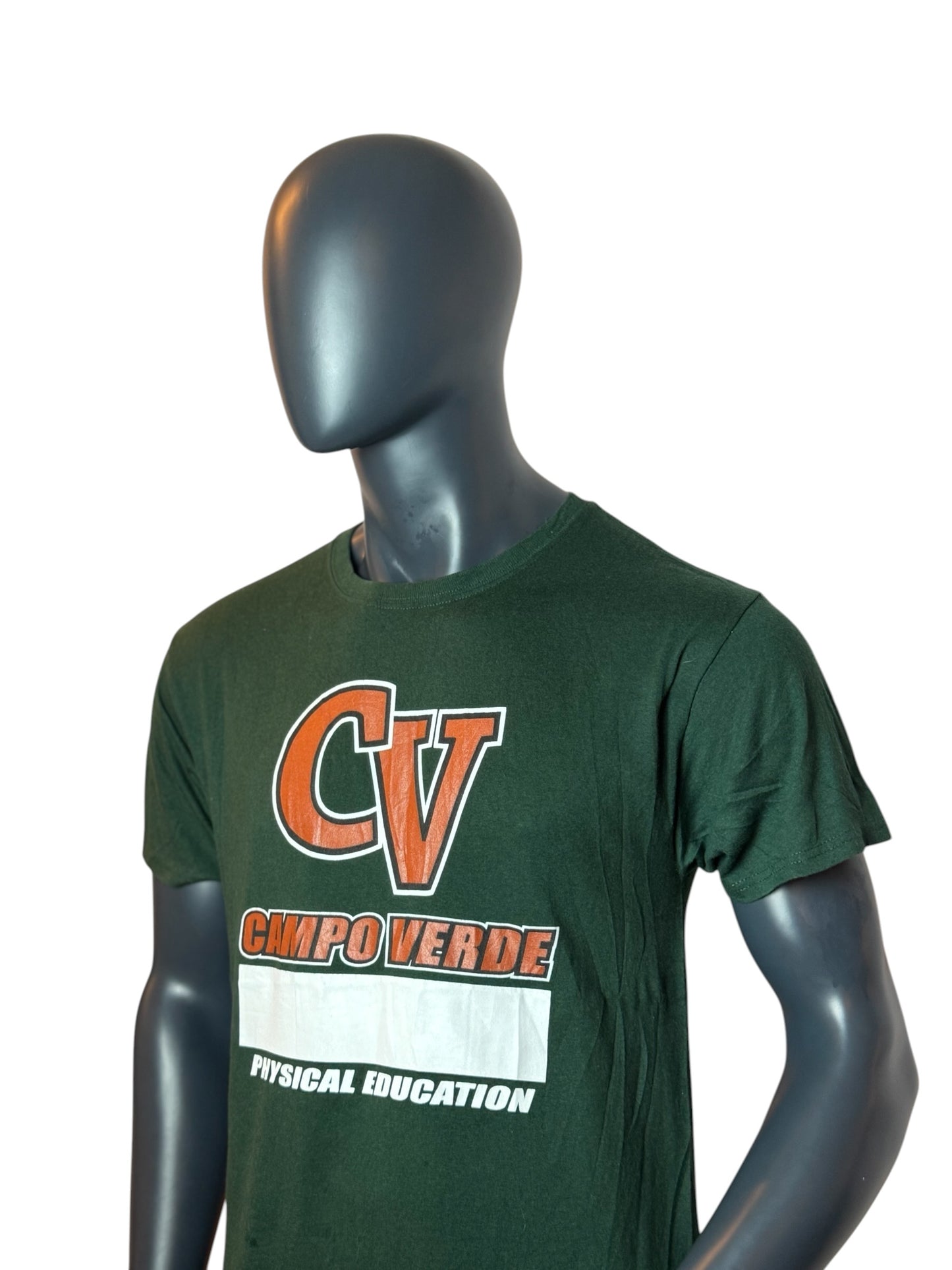 Campo Verde Physical Education Vintage T-Shirt Green Size M