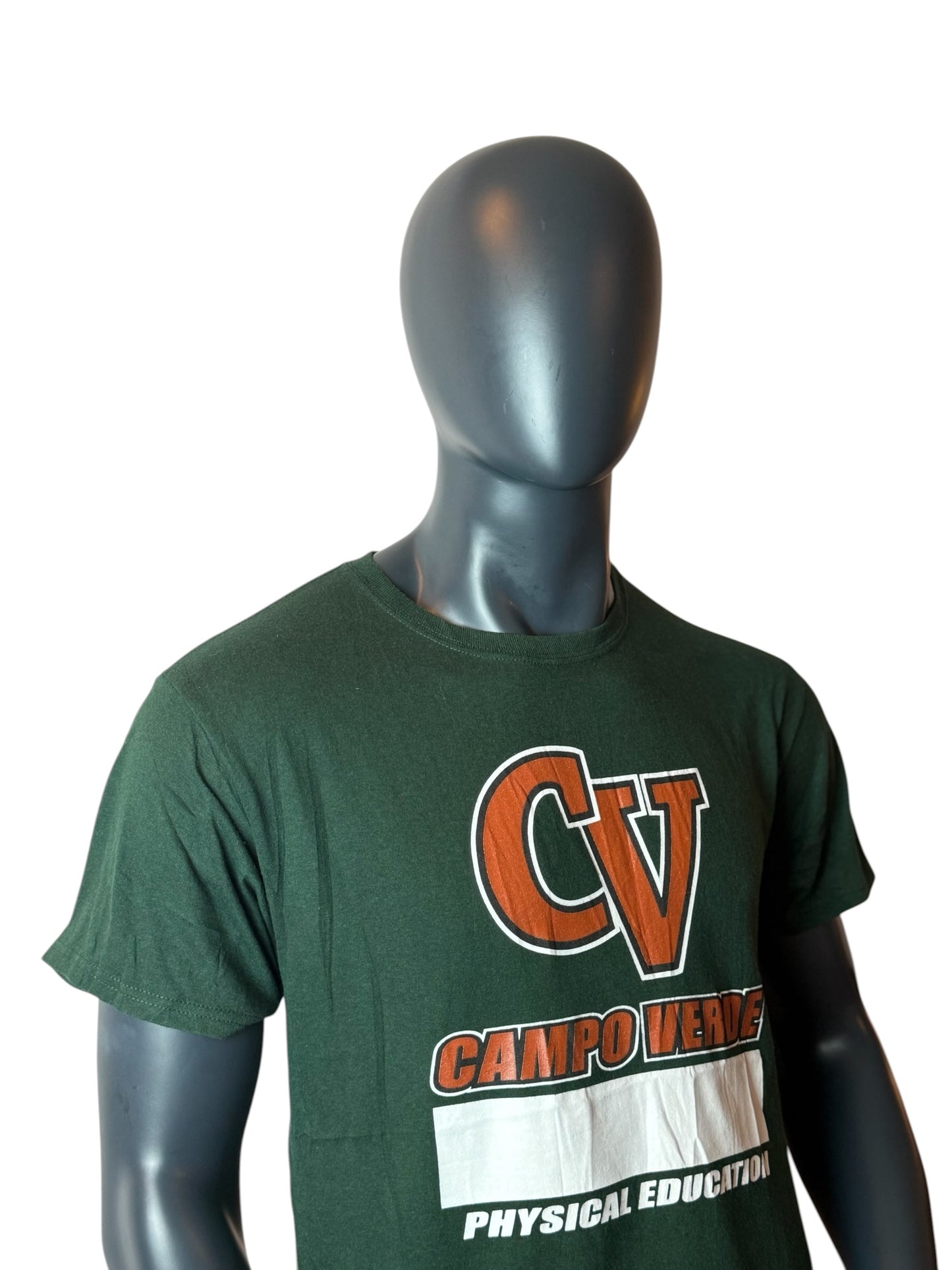 Campo Verde Physical Education Vintage T-Shirt Green Size M