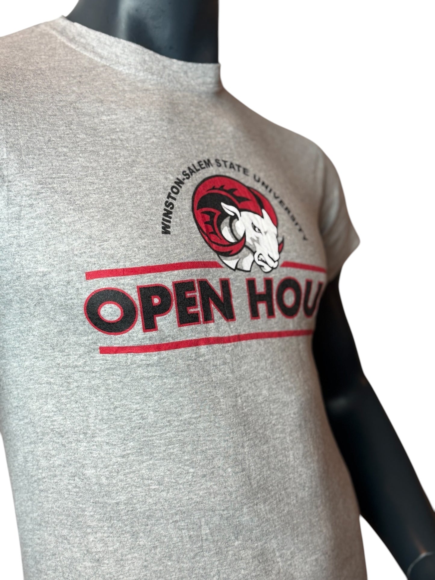 Winston Salem State University Open House Vintage T-Shirt Grey Size S