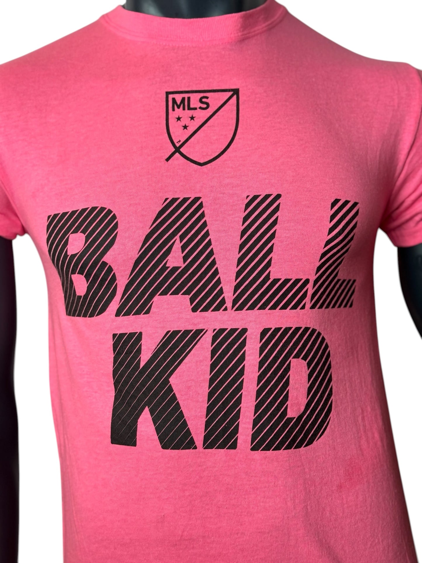 MLS Soccer Ball Kid Tee Pink Size S