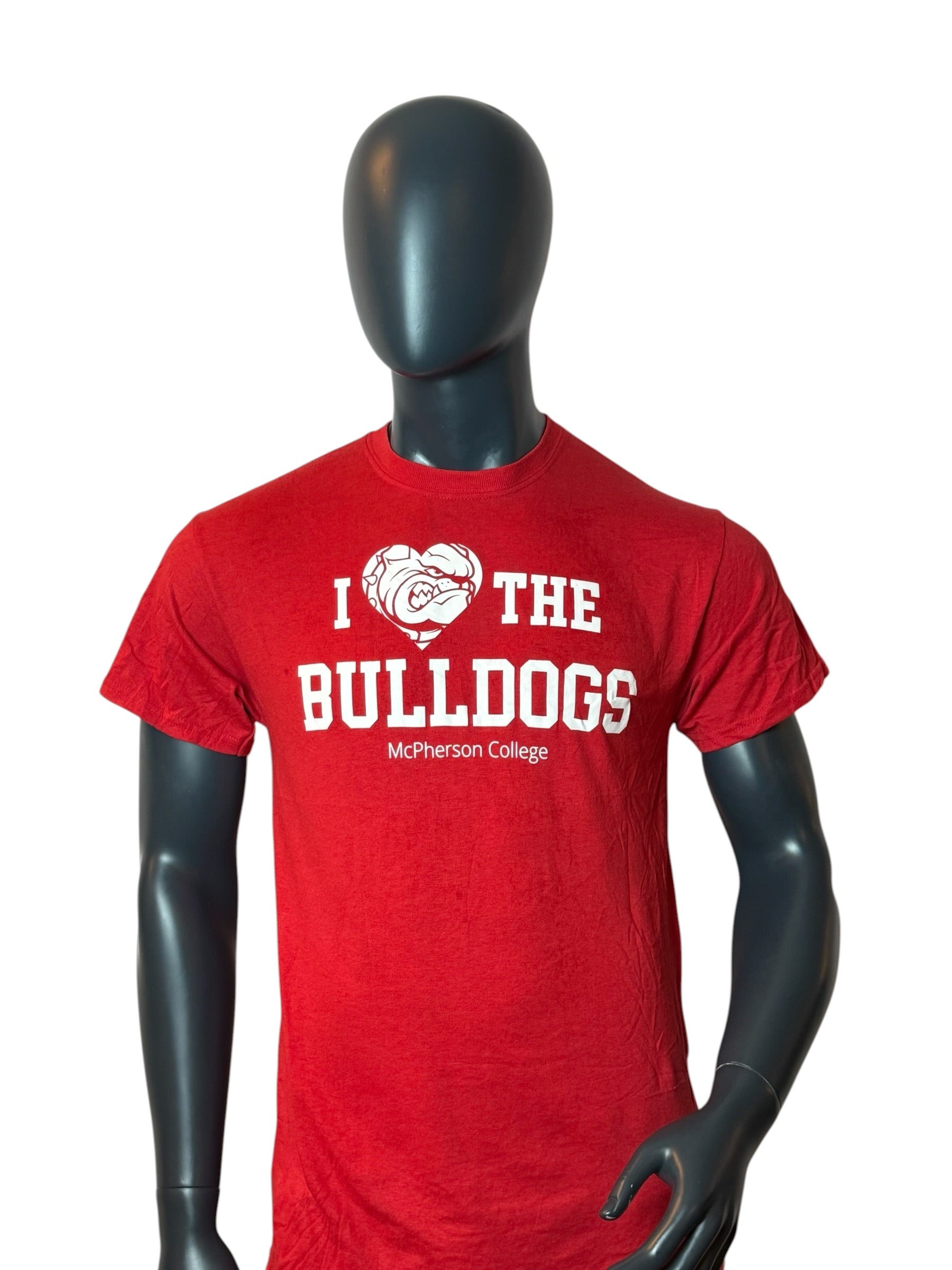 Vintage Bulldogs McPherson College Tee Red