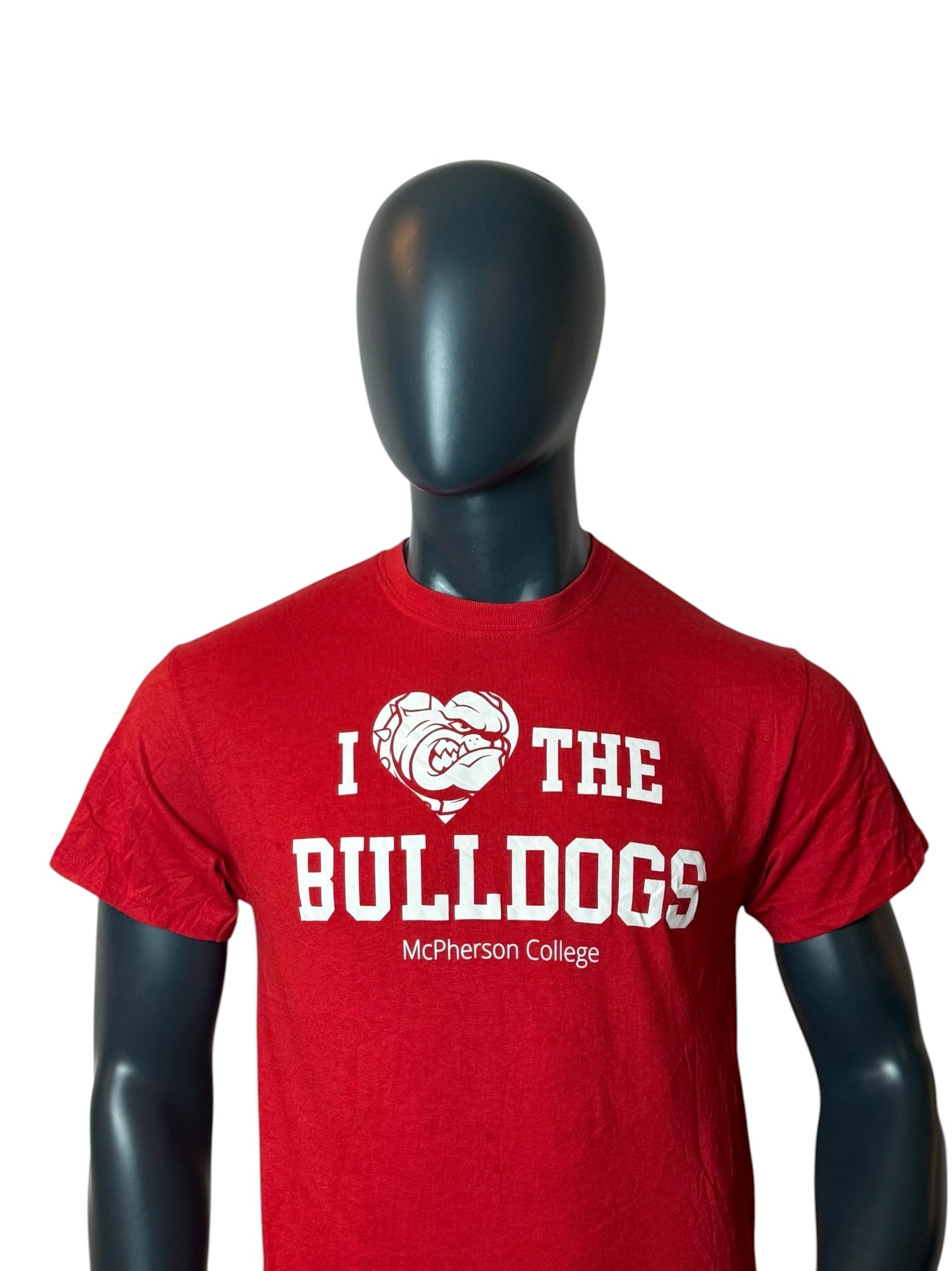 Vintage Bulldogs McPherson College Tee Red Size M