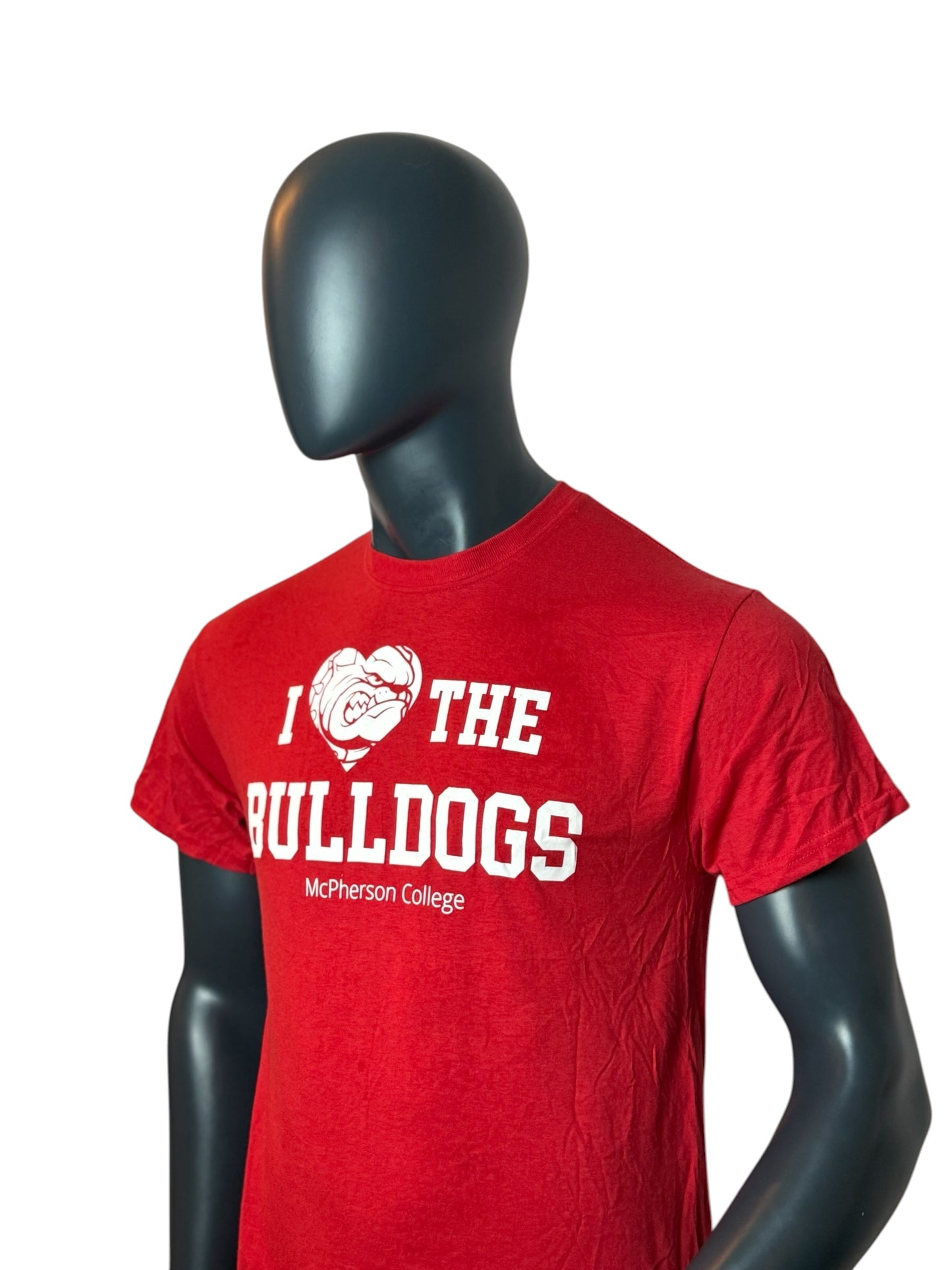 Vintage Bulldogs McPherson College Tee Red Size M