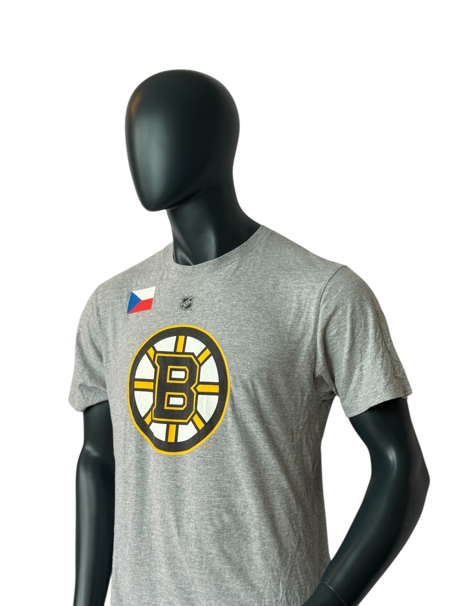 Boston Bruins Krejci 46 T Shirt Grey Retro Vintage NHL Reebok Tee Size L