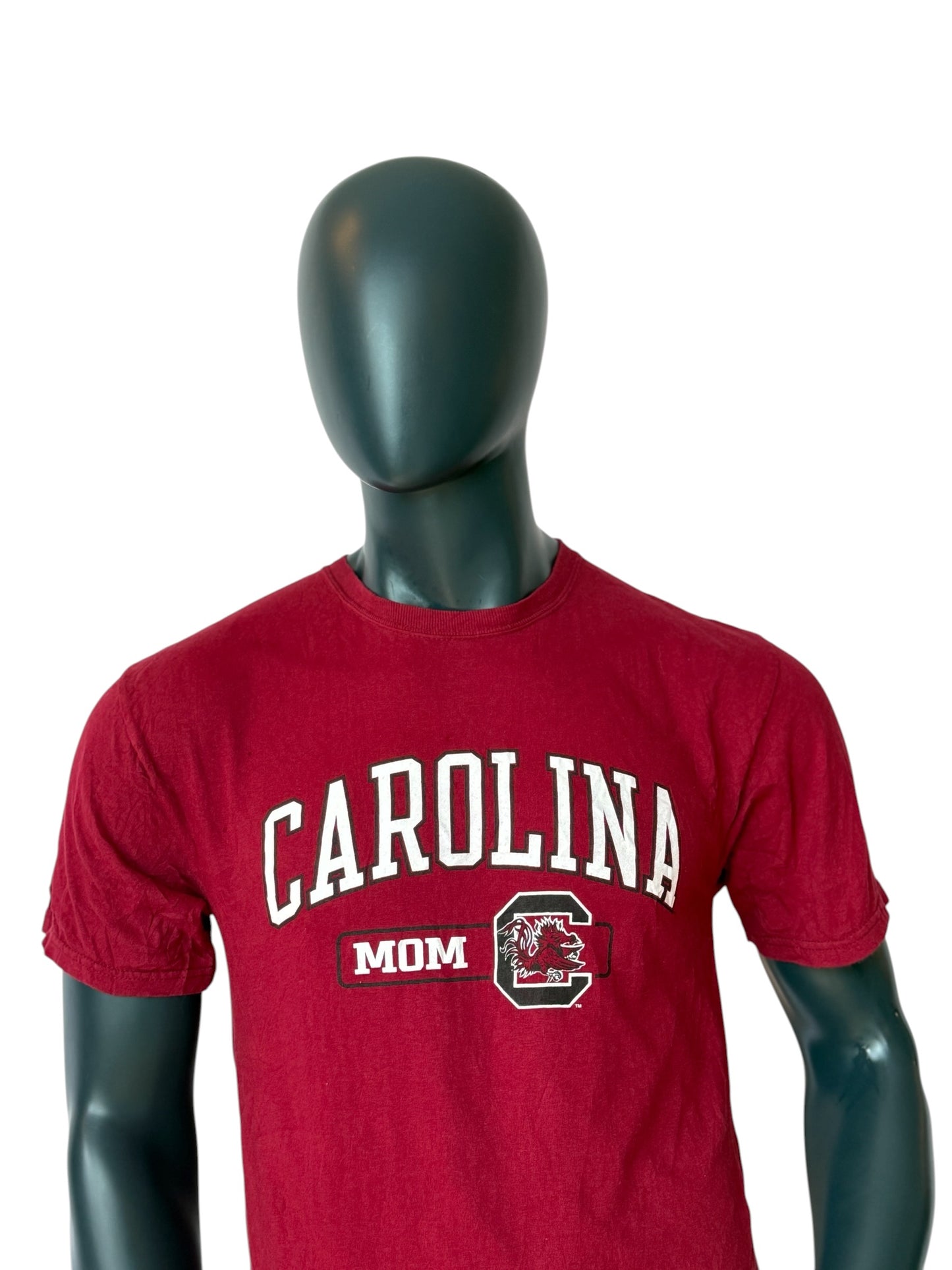 Champion Carolina Mom T Shirt Red Retro Vintage College Tee Size M