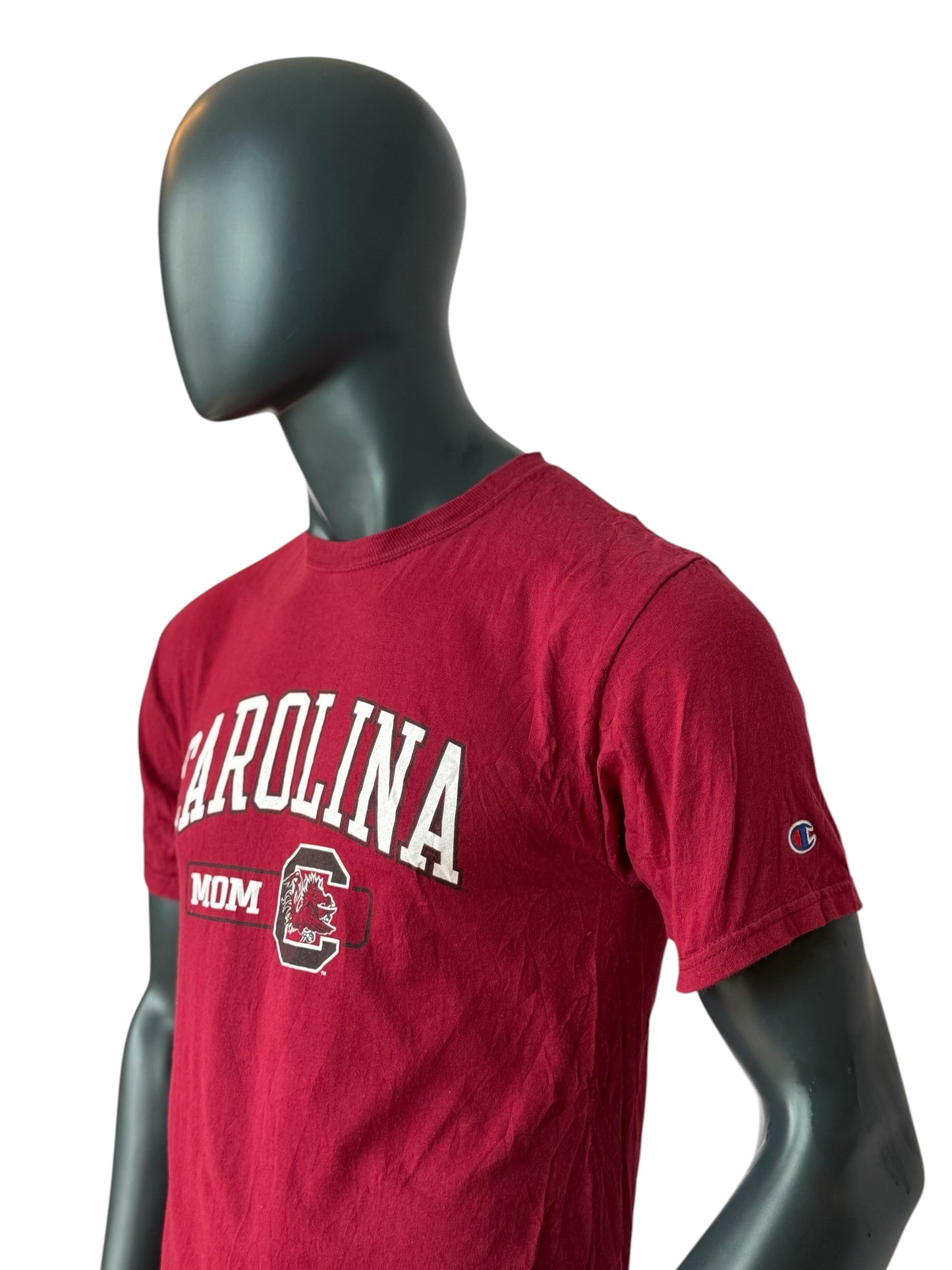 Champion Carolina Mom T Shirt Red Retro Vintage College Tee Size M