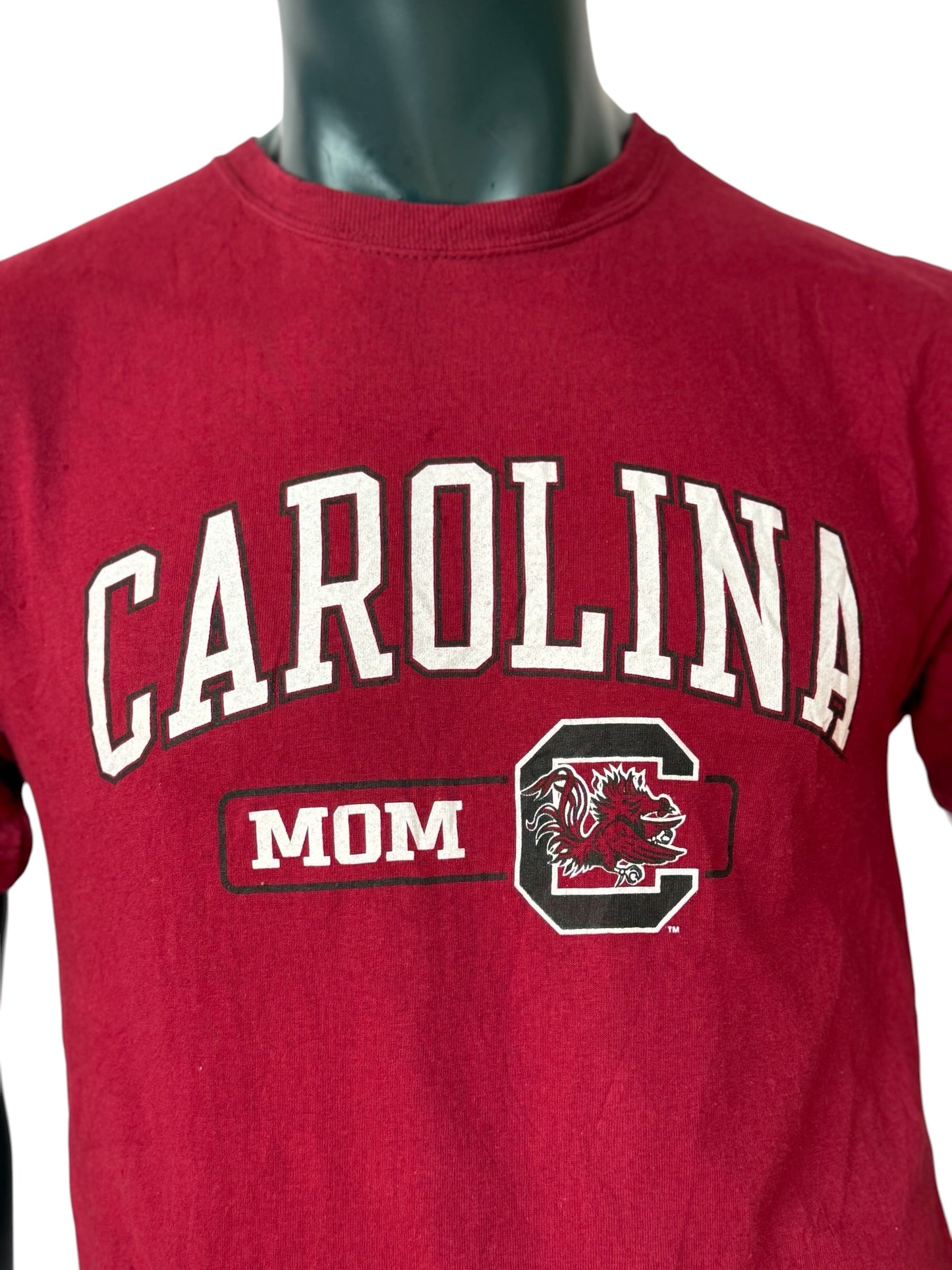 Champion Carolina Mom T Shirt Red Retro Vintage College Tee Size M