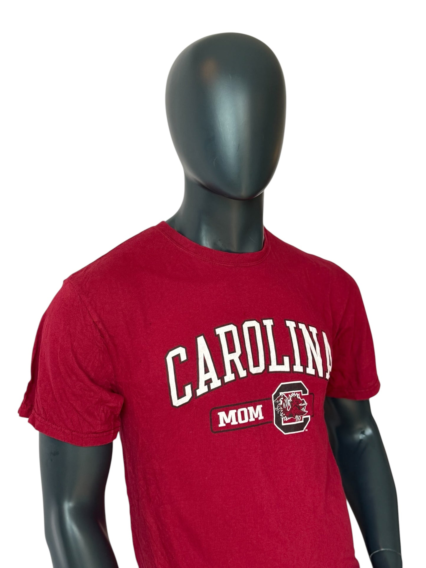 Champion Carolina Mom T Shirt Red Retro Vintage College Tee Size M