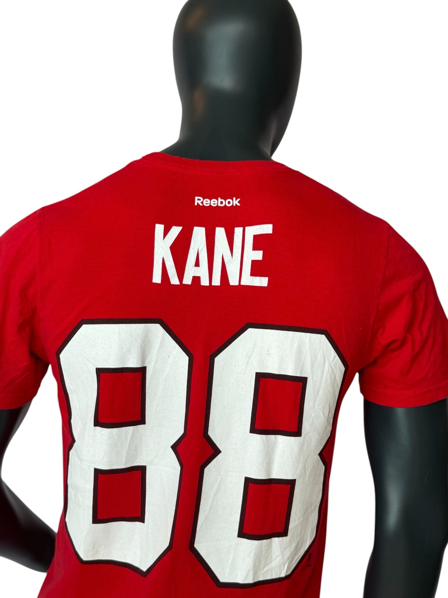 Reebok x NHL Chicago Blackhawks Kane 88 T Shirt Red Retro Vintage Hockey Tee Size M