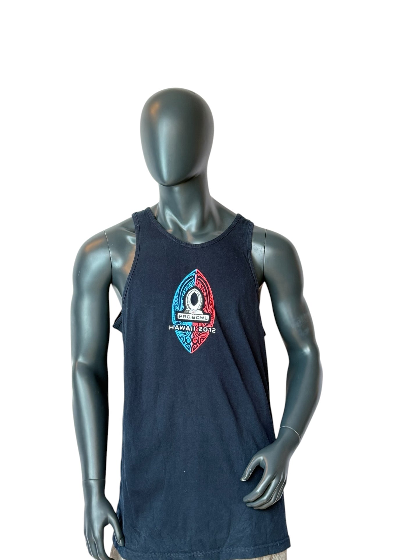 NFL Pro Bowl Hawaii 2012 Tank Top Black Graphic Sleeveless Tee Size M